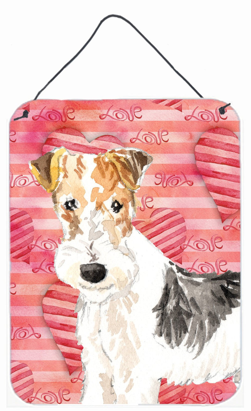 Love a Fox Terrier Wall or Door Hanging Prints CK1744DS1216