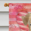 Love a Welsh Terrier House Flag 28x40 Porch Sleeve Pole Decorative Outside Yard Banner Artwork Wall Hanging, Polyester