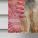 Love a Welsh Terrier House Flag 28x40 Porch Sleeve Pole Decorative Outside Yard Banner Artwork Wall Hanging, Polyester