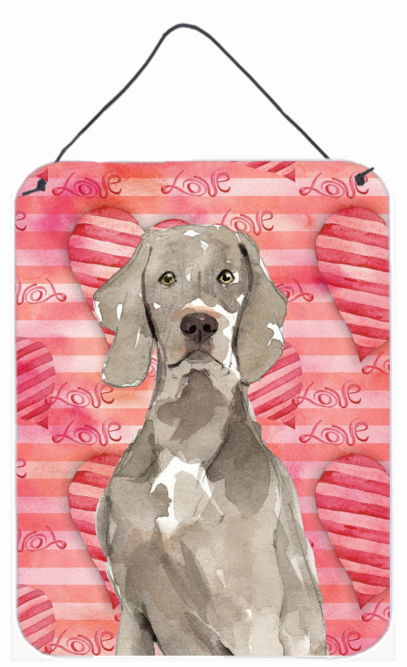 Love a Weimaraner Wall or Door Hanging Prints CK1748DS1216