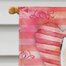 Love a Siberian Husky Flag Canvas House Size CK1750CHF