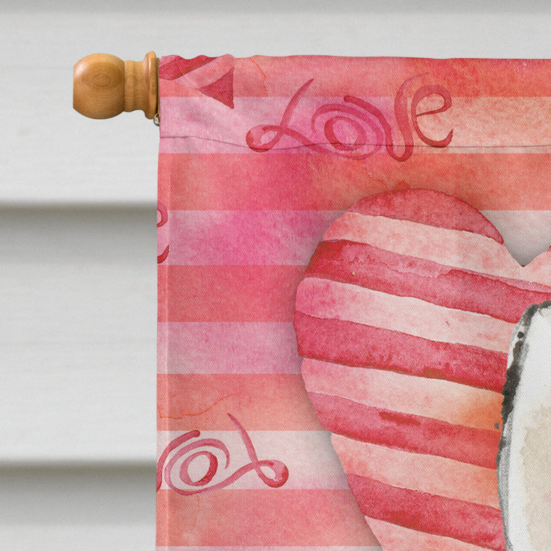 Love a Siberian Husky Flag Canvas House Size CK1750CHF