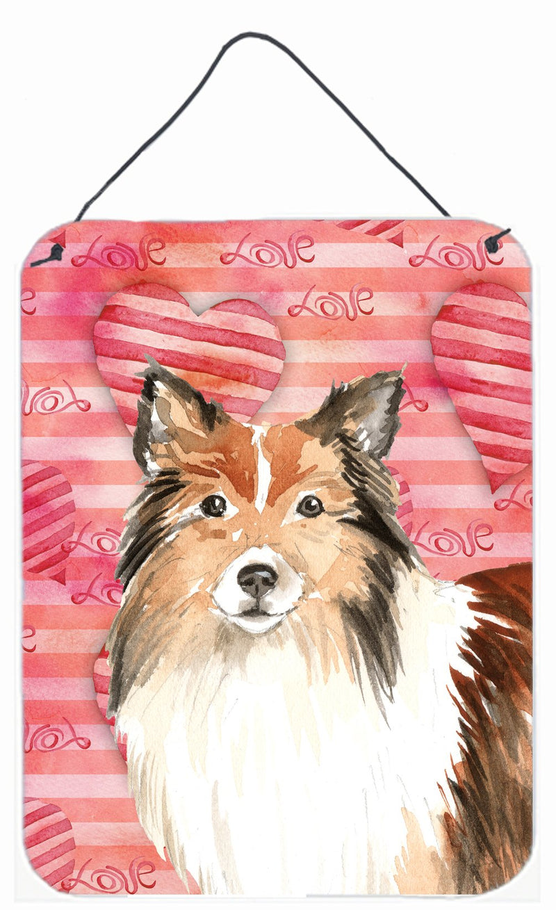 Love a Sheltie Wall or Door Hanging Prints CK1753DS1216