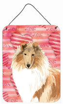 Love a Rough Collie Wall or Door Hanging Prints CK1756DS1216