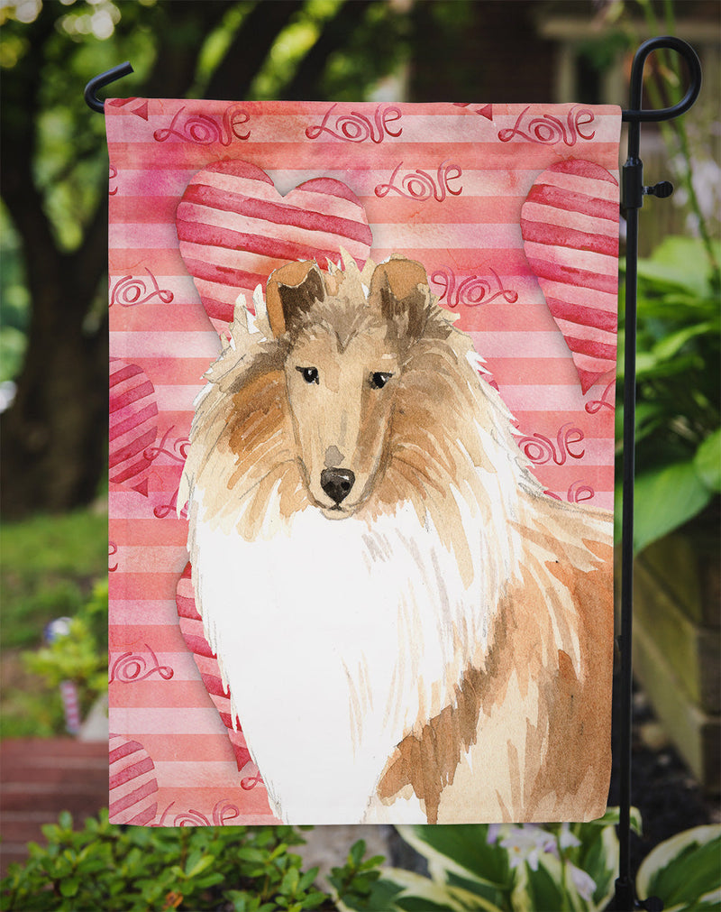 Love a Rough Collie Garden Flag - Outdoor Decorative Yard Flag CK1756GF