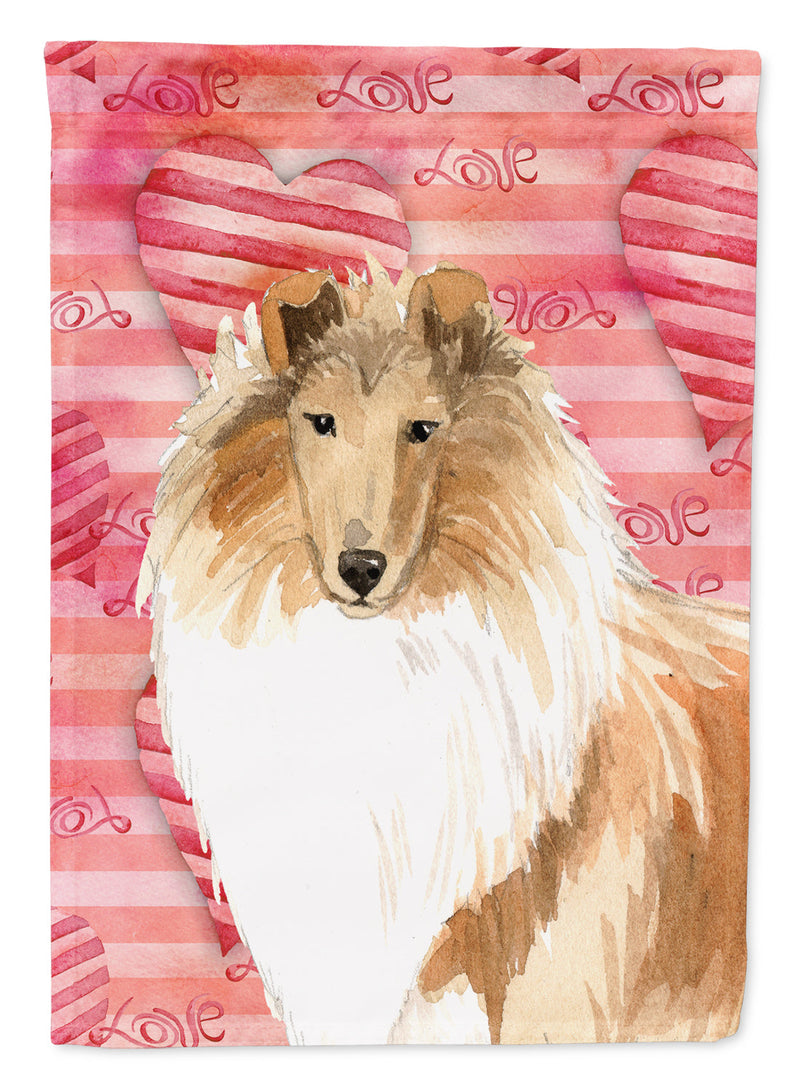 Love a Rough Collie Garden Flag - Outdoor Decorative Yard Flag CK1756GF