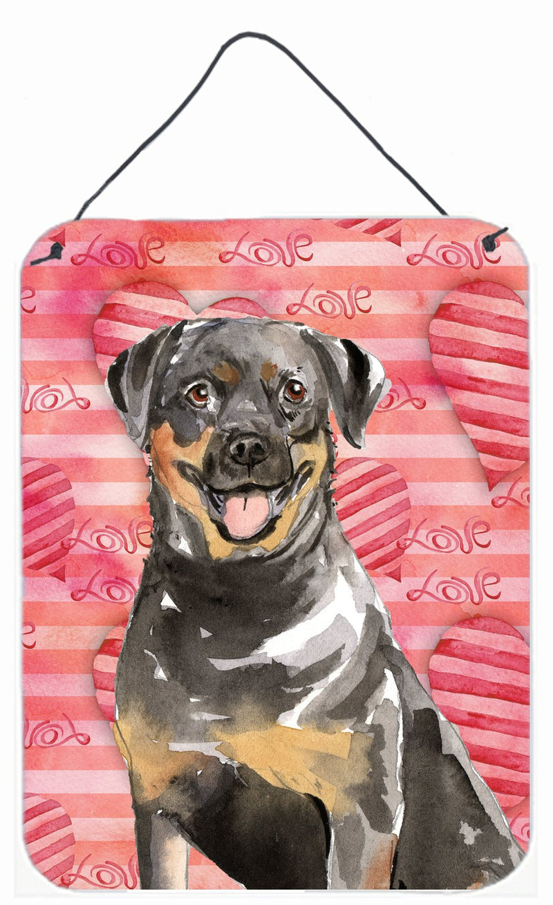 Love a Rottweiler Wall or Door Hanging Prints CK1757DS1216