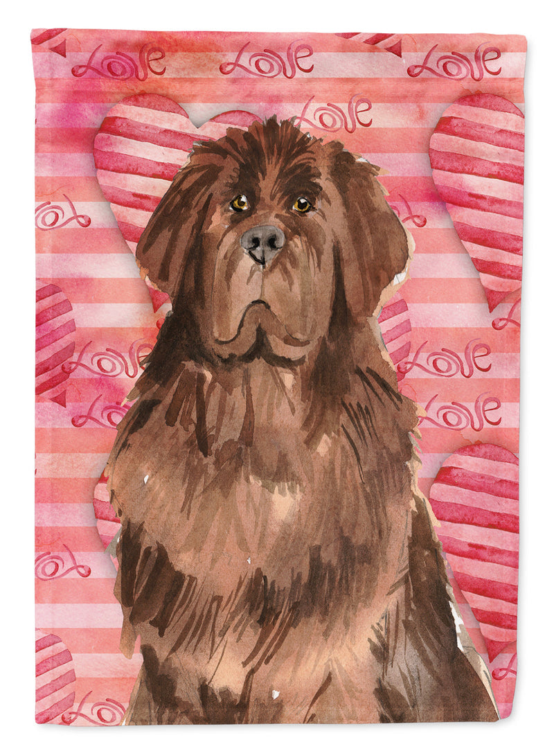 Love a Newfoundland Flag Canvas House Size CK1758CHF
