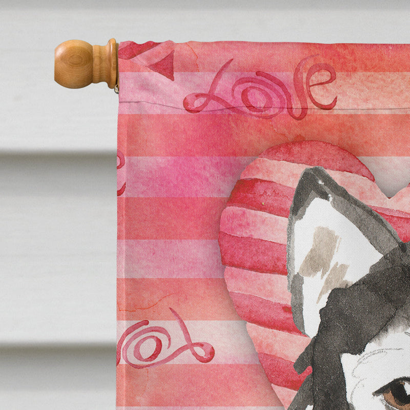 Love a Alaskan Malamute Flag Canvas House Size CK1761CHF