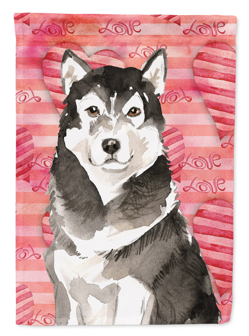 Love a Alaskan Malamute Flag Canvas House Size CK1761CHF
