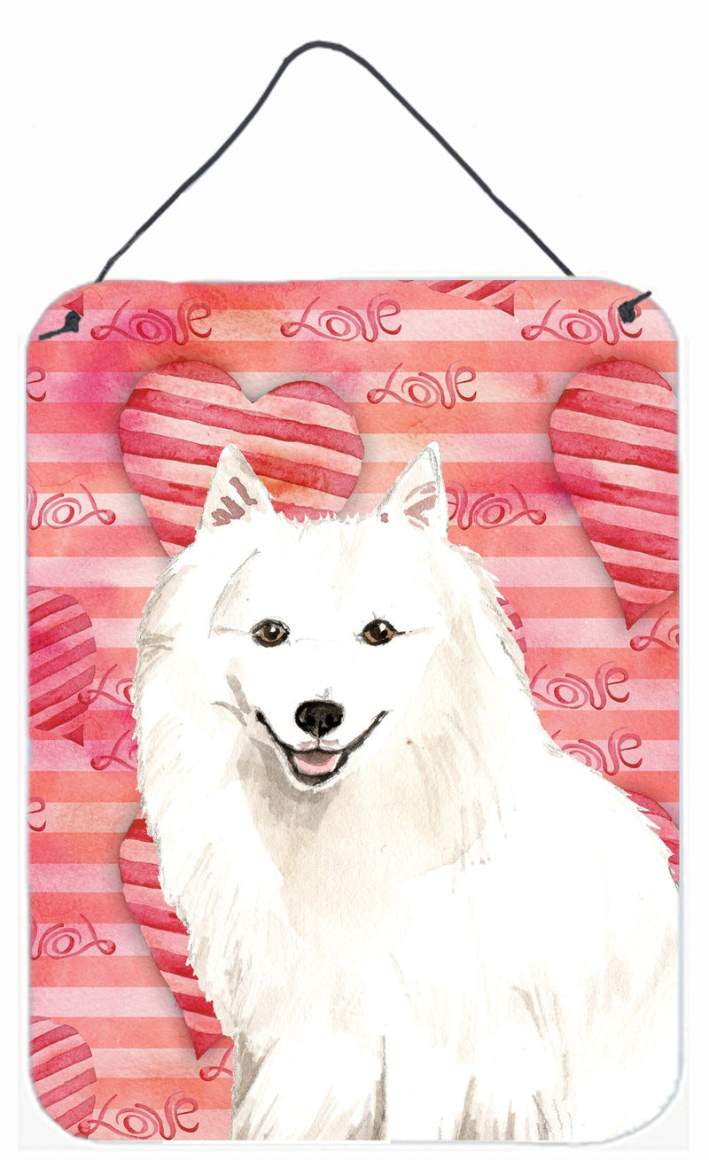 Love a Japanese Spitz Wall or Door Hanging Prints CK1764DS1216