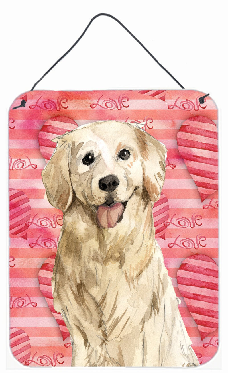 Love a Golden Retriever Wall or Door Hanging Prints CK1767DS1216