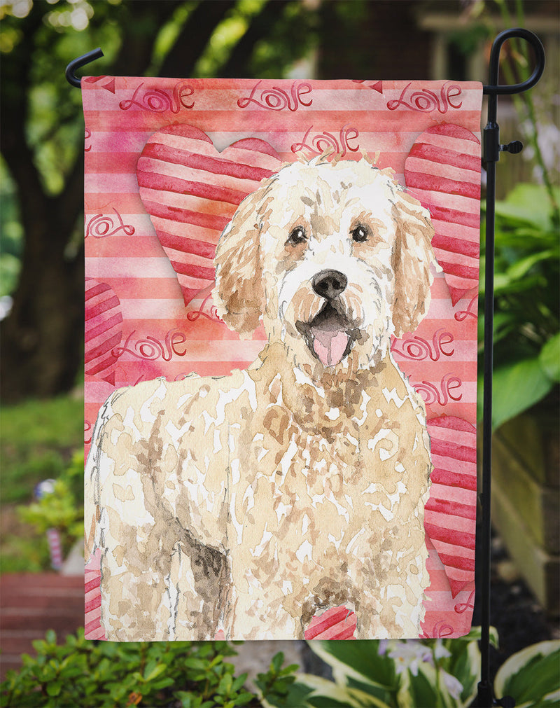 Love a Goldendoodle Garden Flag - Outdoor Decorative Yard Flag CK1768GF