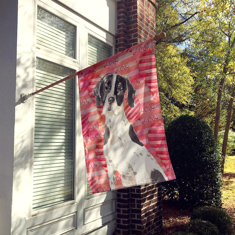Love a English Pointer Flag Canvas House Size CK1769CHF