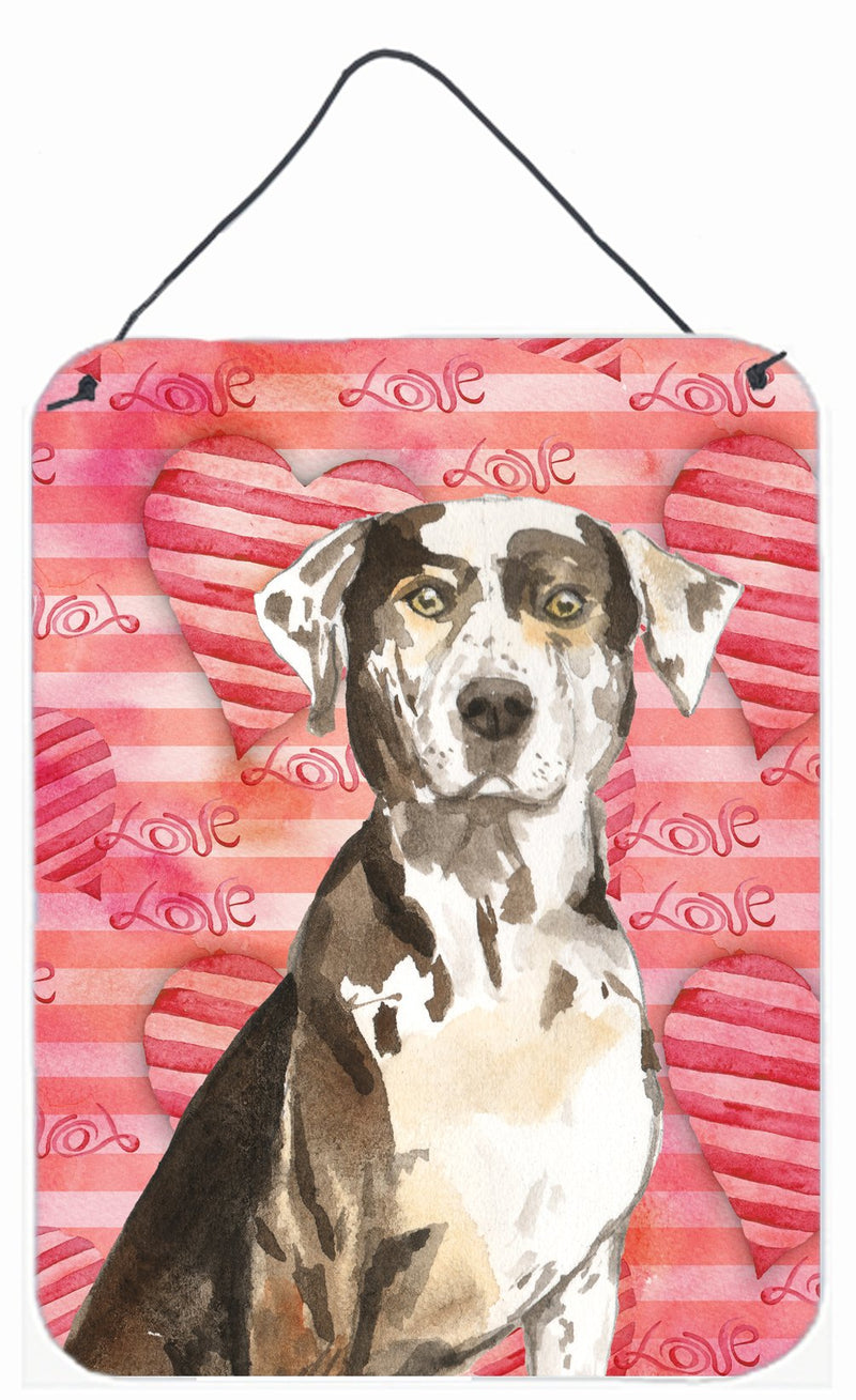 Love a Catahoula Leopard Dog Wall or Door Hanging Prints CK1771DS1216