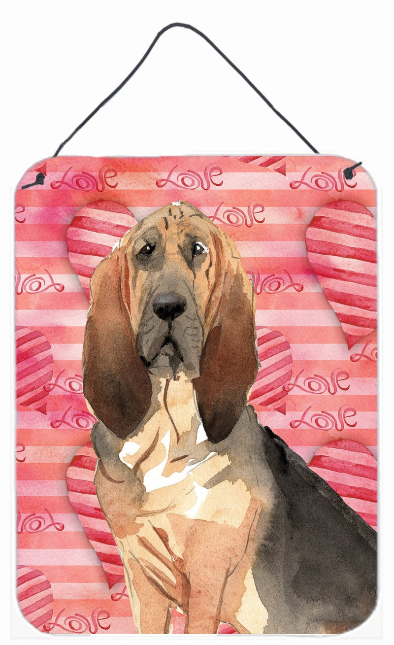 Love a Bloodhound Wall or Door Hanging Prints CK1776DS1216