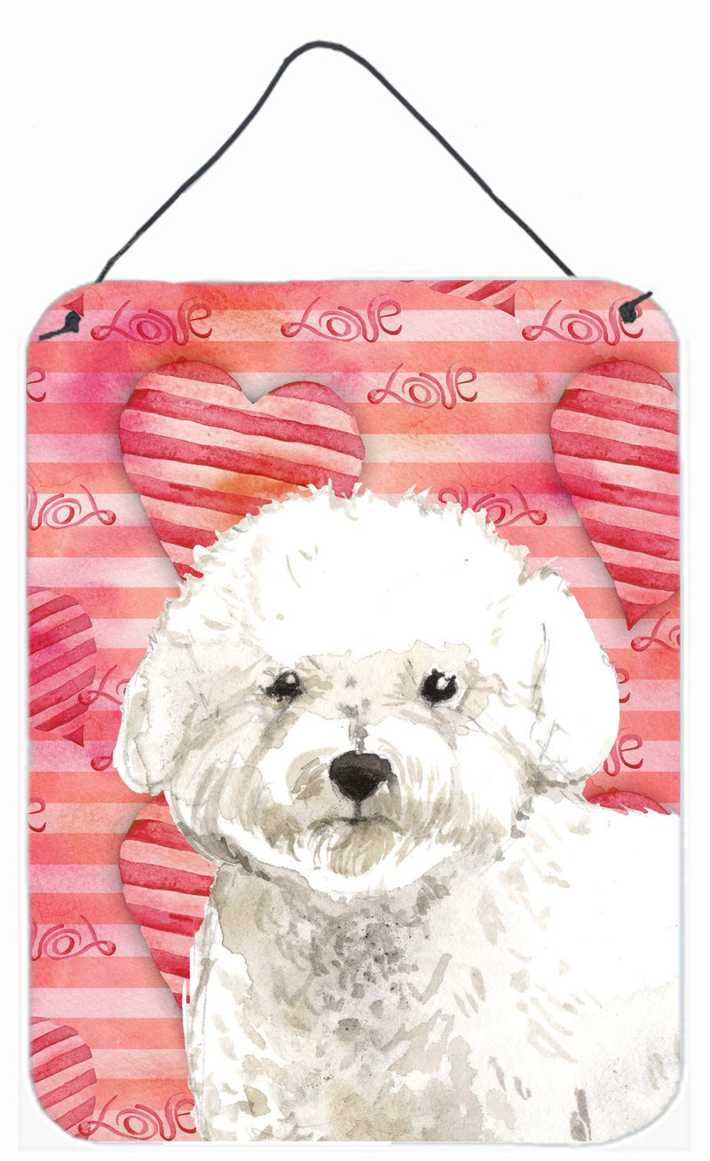 Love a Bichon Frise Wall or Door Hanging Prints CK1777DS1216