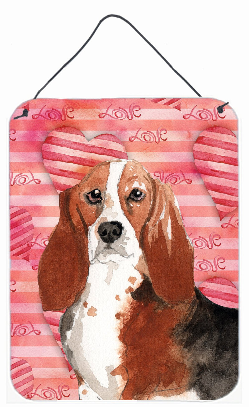 Love a Basset Hound Wall or Door Hanging Prints CK1779DS1216