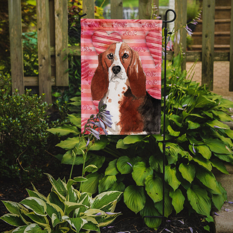 Love a Basset Hound Garden Flag - Outdoor Decorative Yard Flag CK1779GF