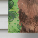 Shamrocks Newfoundland House Flag 28x40 Porch Sleeve Pole Decorative Outside Yard Banner Artwork Wall Hanging, Polyester