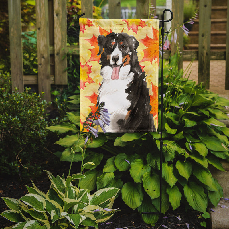 Fall Leaves Bernese Mountain Dog Flag Garden Size CK1852GF