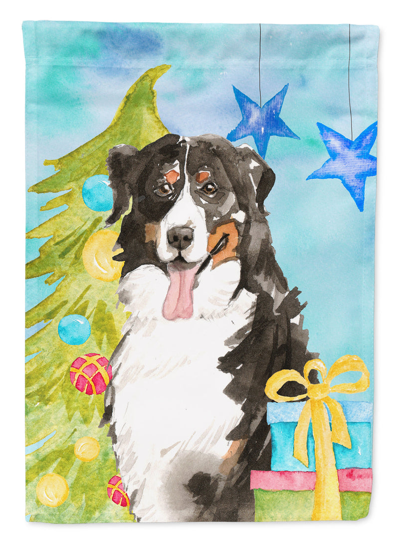 Christmas Tree Bernese Mountain Dog Flag Garden Size CK1889GF