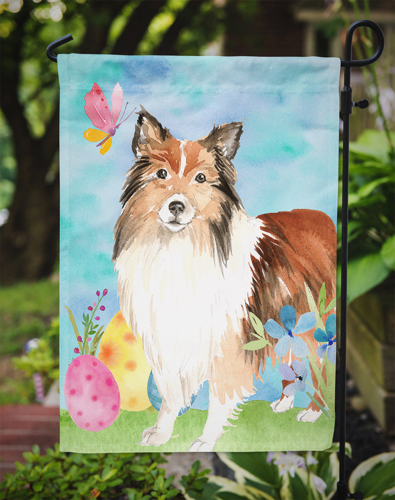 Easter Eggs Sheltie Flag Garden Size CK1901GF