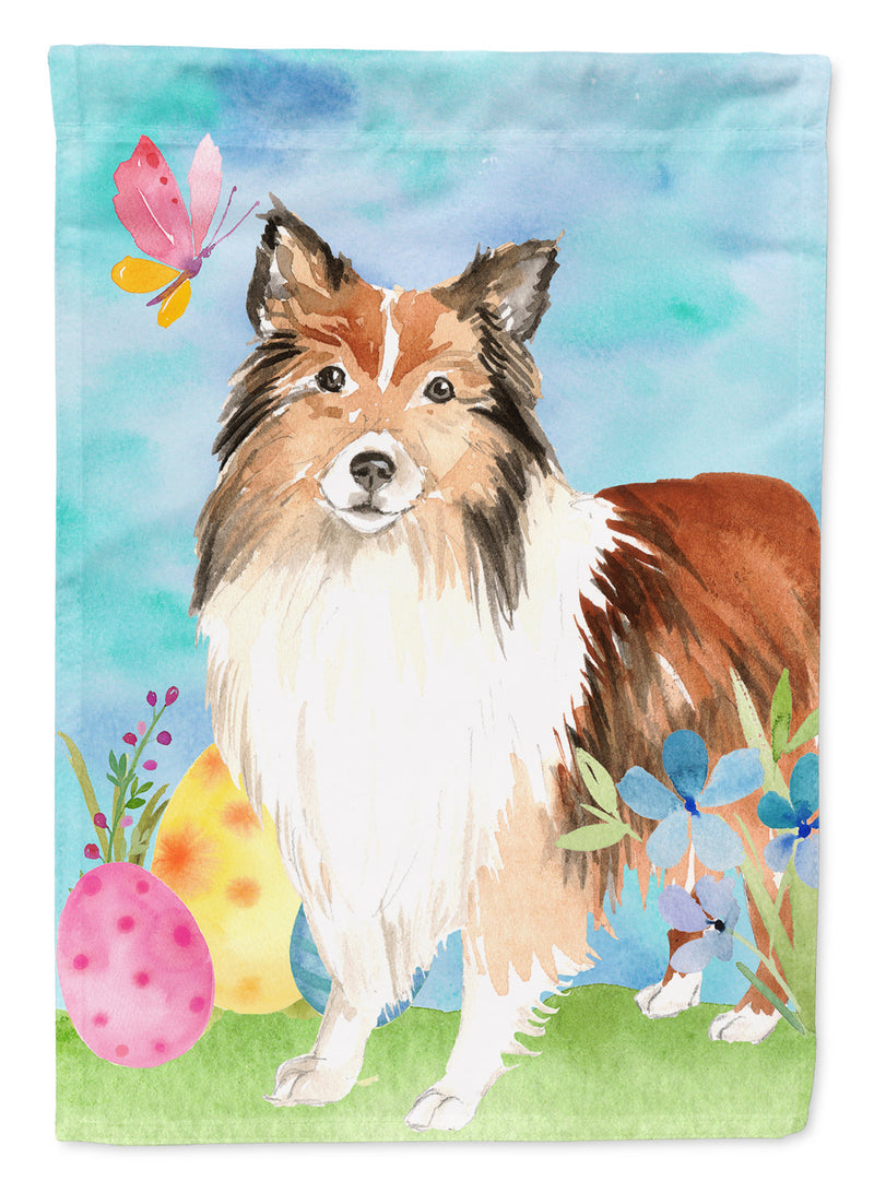 Easter Eggs Sheltie Flag Garden Size CK1901GF