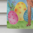 Easter Eggs Vizsla House Flag 28x40 Porch Sleeve Pole Decorative Outside Yard Banner Artwork Wall Hanging, Polyester