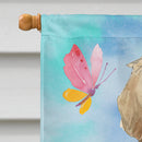 Easter Eggs Golden Retriever House Flag 28x40 Porch Sleeve Pole Decorative Outside Yard Banner Artwork Wall Hanging, Polyester