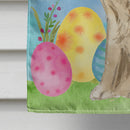 Easter Eggs Golden Retriever House Flag 28x40 Porch Sleeve Pole Decorative Outside Yard Banner Artwork Wall Hanging, Polyester