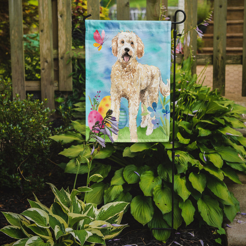 Easter Eggs Goldendoodle Flag Garden Size CK1916GF