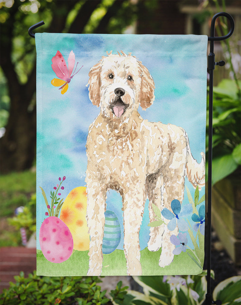 Easter Eggs Goldendoodle Flag Garden Size CK1916GF