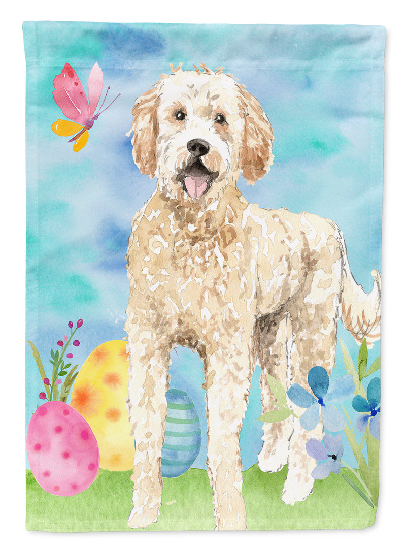 Easter Eggs Goldendoodle Flag Garden Size CK1916GF