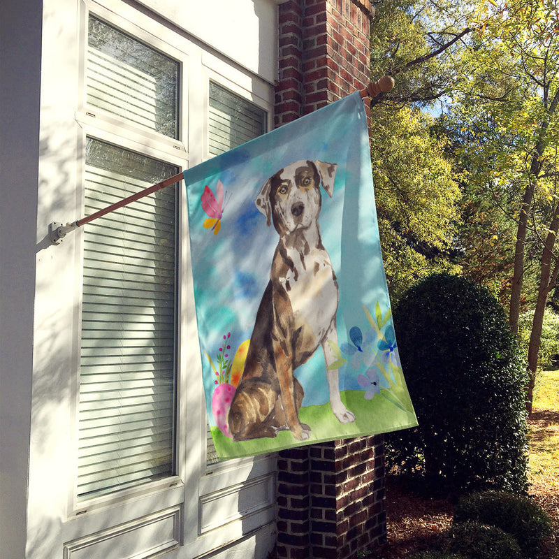 Easter Eggs Catahoula Leopard Dog Flag Canvas House Size CK1919CHF