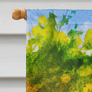 Jack Russell Terrier Fall House Flag 28x40 Porch Sleeve Pole Decorative Outside Yard Banner Artwork Wall Hanging, Polyester