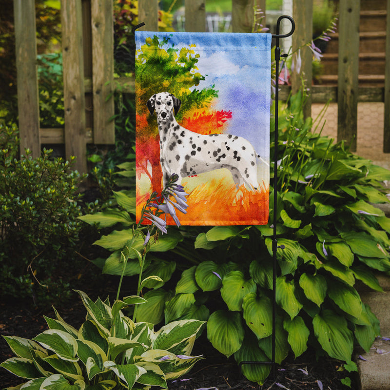 Fall Dalmatian Garden Flag - Outdoor Decorative Yard Flag CK1945GF