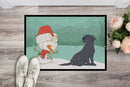Black Labrador Snowman Christmas Doormat - 24x36 Decorative Floor Mat – Indoor/Outdoor Rug with Artistic Flair CK2047JMAT