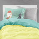 Black Labrador Snowman Christmas  Standard Pillowcase – Artistic Decorative Front, White Back CK2047PILLOWCASE