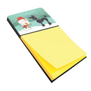 Black Poodle Snowman Christmas Sticky Note Holder CK2064SN- Refiilable Desk Accessory Note Pad