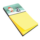 Black Staffie Snowman Christmas Sticky Note Holder CK2075SN- Refiilable Desk Accessory Note Pad