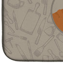 Akita In the Kitchen Dish Drying Mat – Absorbent, Artistic Kitchen Essentials CK2159DDM