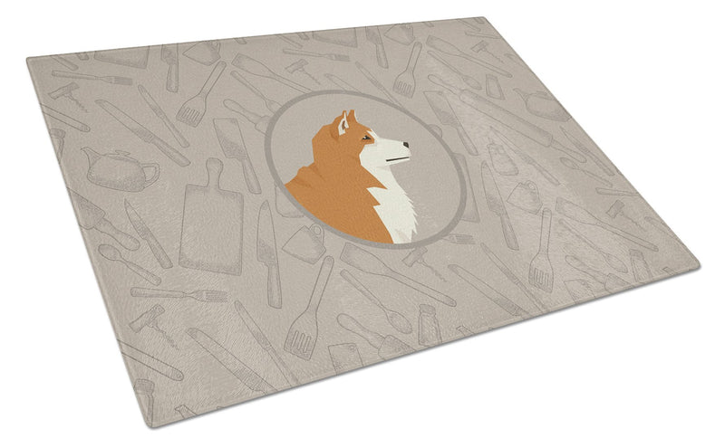 Akita In the Kitchen Glass Cutting Boards – Durable, Decorative Kitchen Art Large CK2159LCB