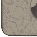 Alaskan Malamute In the Kitchen Dish Drying Mat – Absorbent, Artistic Kitchen Essentials CK2160DDM