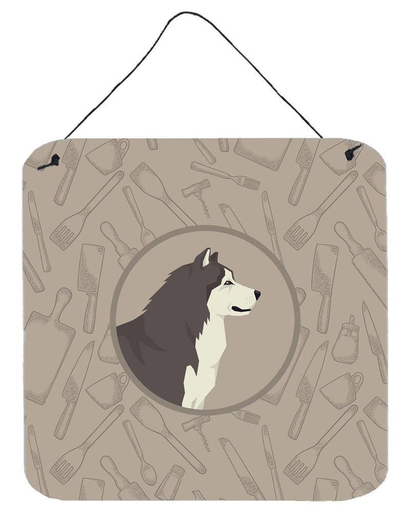 Alaskan Malamute In the Kitchen Wall or Door Hanging Prints CK2160DS66