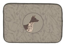 American Hairless Terrier In the Kitchen Dish Drying Mat – Absorbent, Artistic Kitchen Essentials CK2161DDM