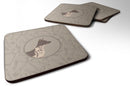 American Hairless Terrier In the Kitchen Foam Coaster  CK2161FC