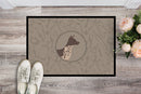 American Hairless Terrier In the Kitchen Doormat - 24x36 Decorative Floor Mat – Indoor/Outdoor Rug with Artistic Flair CK2161JMAT