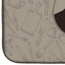 American Staffordshire Terrier In the Kitchen Dish Drying Mat – Absorbent, Artistic Kitchen Essentials CK2162DDM