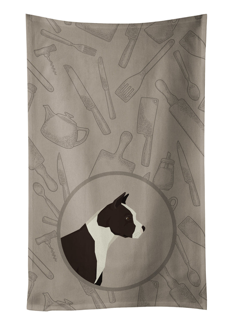American Staffordshire Terrier In the Kitchen Kitchen Towel – Artistic Dish Towel for Everyday Use CK2162KTWL